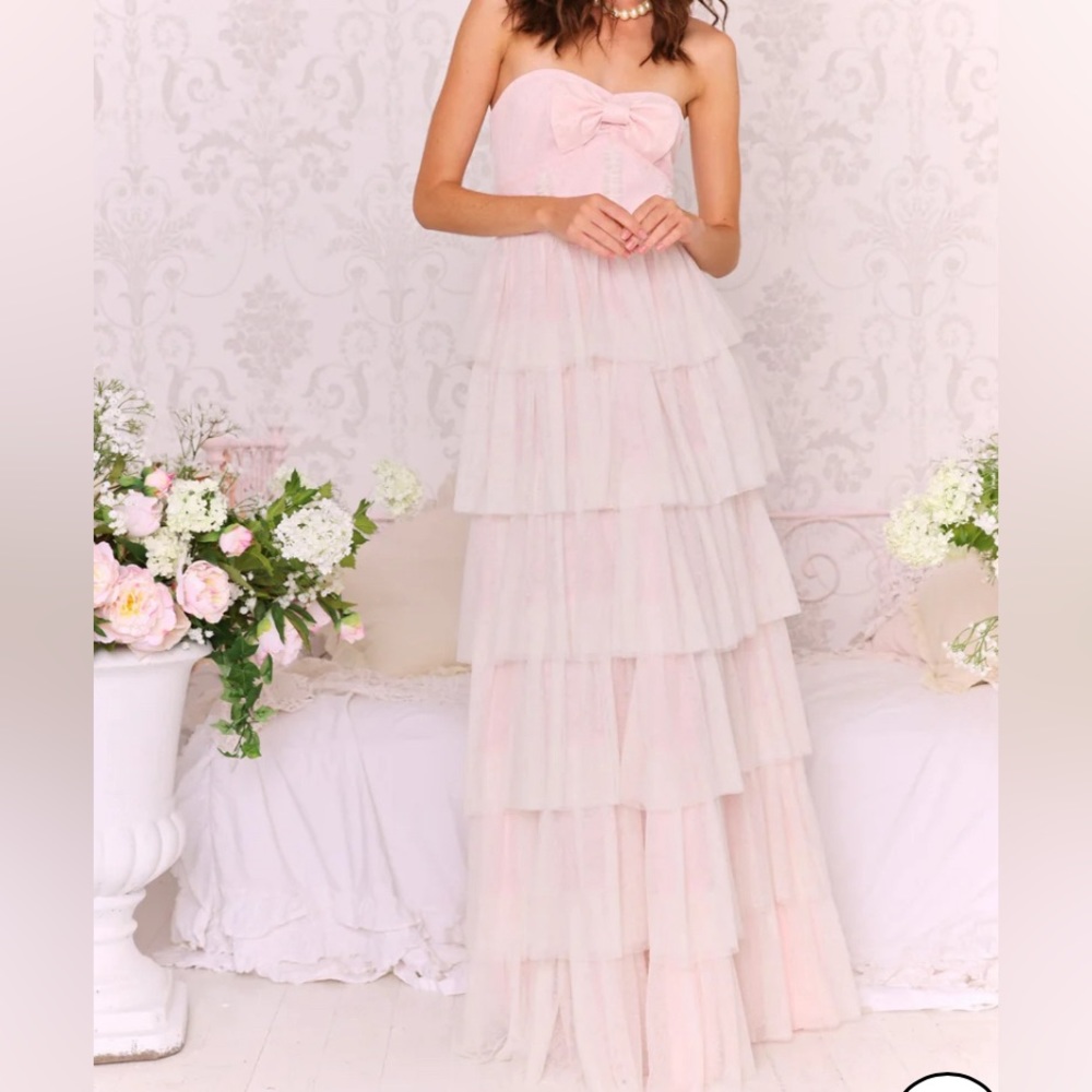 Amy Jane London Pink Ruffle Dress